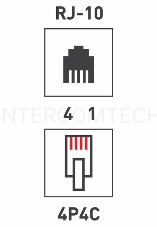 PROconnect Телефонный разъем RJ-9(4P4C)