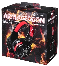 Наушники Oklick HS-G300 черный/красный {2.5м мониторы оголовье (AH-V1)}
