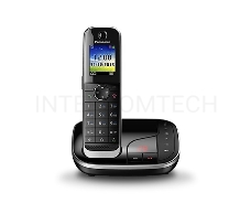 Беспроводной телефон  DECT Panasonic Беспроводной телефон  DECT Panasonic/ цветной, АОН, черный, автоответчик