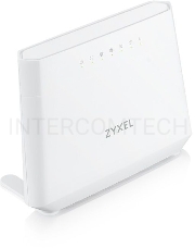 Роутер Wi-Fi  VDSL2/ADSL2+ Zyxel DX3301-T0, 2xWAN (GE RJ-45 и RJ-11), Annex A, profile 35b, 802.11a/b/g/n/ac/ax (600+1200 Мбит/с), EasyMesh, 4xLAN GE, 2xFXS, 1xUSB2.0