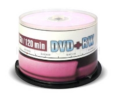 Диск DVD+RW Mirex 4.7 Gb, 4x, Cake Box (50), (50/300)