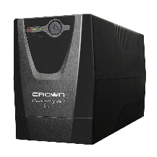 Источник бесперебойного питания Crown CMU-650X (600ВА/300 Вт; Off-Line; 1хEuro+1хIEC-320 резервным питанием и фильтрацией; 12V/7AH х 1; пластик)