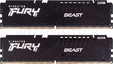 Оперативная память Kingston DRAM 32GB 5200MHz DDR5 CL40 DIMM (Kit of 2) FURY Beast Black EAN: 740617324358