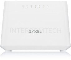 Роутер Wi-Fi  VDSL2/ADSL2+ Zyxel DX3301-T0, 2xWAN (GE RJ-45 и RJ-11), Annex A, profile 35b, 802.11a/b/g/n/ac/ax (600+1200 Мбит/с), EasyMesh, 4xLAN GE, 2xFXS, 1xUSB2.0