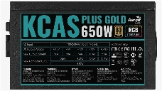 Блок питания Aerocool KCAS PLUS GOLD 650W <650W, ATX v2.4, APFC, Fan ARGB 12cm, 80+ Gold, Retail>