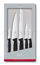 Набор ножей кухон. Victorinox Swiss Classic Kitchen (6.7133.5G) компл.:5шт черный подар.коробка