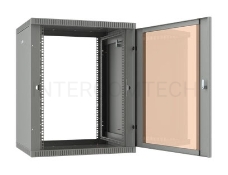 Шкаф коммутационный C3 Solutions WALLBOX 9-65 G (NT084691) настенный 9U 600x520мм пер.дв.стекл направл.под закл.гайки 105кг серый 470мм 19.5кг 475мм IP20 сталь