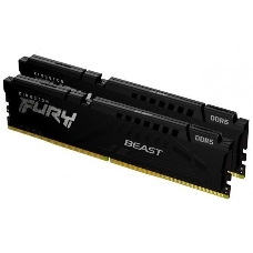 Оперативная память Kingston DRAM 32GB 5200MHz DDR5 CL40 DIMM (Kit of 2) FURY Beast Black EAN: 740617324358