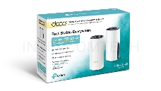 Бесшовный Mesh роутер TP-Link DECO P9 (2-PACK) AC1200 10/100/1000BASE-TX белый (упак.:2шт)