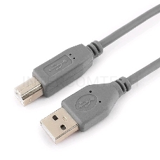 Кабель USB 2.0 Pro Cablexpert CCP-USB2-AMBM-6G, AM/BM, 1.8м, экран, серый