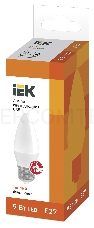 Лампа светодиодная LED 9Вт 230В 3000К E27 свеча | LLE-C35-9-230-30-E27 | IEK
