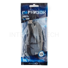 Кабель Гарнизон Кабель USB 2.0, AM/miniBM 5P, 1.8м, пакет (GCC-USB2-AM5P-1.8M)