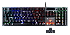 Клавиатура A4Tech Bloody B765 механическая серый USB for gamer LED