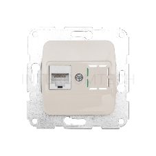 Розетка Компьютер DEA RJ45 с/у мех. Беж KRANZ