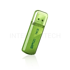 Флеш Диск Silicon Power 16Gb Helios 101 SP016GBUF2101V1N USB2.0 зеленый
