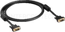 Кабель Greenconnect SVGA 15.0м чёрный, позолоченные контакты, ферритовые кольца, OD8.0mm. 15M / 15M Premium GCR-VM2VM2-15.0m, 28/28 AWG, двойной экран Greenconnect Кабель SVGA 15.0м чёрный, позолоченные контакты, ферритовые кольца, OD8.0mm. 15M / 15M Prem