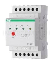 Переключатель фаз PF-431 (с приоритетной фазой; монтаж на DIN-рейке 35мм 3х400/230+N 3х16А IP20) F&F EA04.005.001