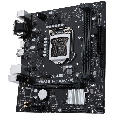 Материнская плата ASUS PRIME H510M-R-SI, LGA1200, H510, 2*DDR4, DVI+D-Sub + HDMI, SATA3, Audio, Gb LAN, USB 3.2, COM*1 header (w/o cable),mATX