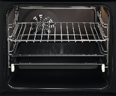 Встраиваемая электрическая духовка ELECTROLUX OEF5C50Z / SurroundCook, основной цвет - черный, утапливаемые переключатели, таймер отключения, отложенный старт, будильник, хромированные направляющие из нержавеющей стали, телескопические направляющие FlexiR