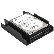 Салазки (переходник) ExeGate EX292545RUS HD-22T3P пластиковые для установки 2xHDD/SSD 2.5 в отсек 3.5