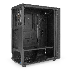 Корпус Miditower Exegate EX294389RUS Mistery Z4 Grey (ATX, без БП, 2*USB+1*USB3.0, HD аудио, серый, вент. 12 см с RGB подсветкой, пылевые фильтры, боковая панель - закаленное стекло)