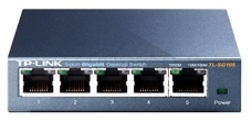 Коммутатор TP-Link SOHO  TL-SG105  5-port Desktop Gigabit Switch, 5 10/100/1000M RJ45 ports, metal case