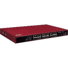 Коммутатор Управляемый POE коммутатор уровня L2, 24 порта 10/100/1000BASE-TX, 4 порта 100/1000Base-X SFP, 16K MAC-адресов, 4К VLAN, 8 Queue, питание 100-240V АС, мощность POE 185Watt L2 managed switchQSW-4610-28T-POE-AC
