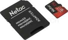 Флеш Карта MicroSD card Netac P500 Extreme Pro 256GB, retail version w/SD adapter