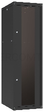 Шкаф коммутационный C3 Solutions Basic.2 24-68.GF13.SD2.BF23 B (NT565722) напольный 24U 600x800мм пер.дв.стекл задн.дв.спл.стал.лист 2 бок.пан. направл.под закл.гайки 600кг черный 657мм 57кг IP20 сталь