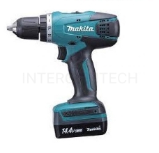 Дрель-шуруповерт ударная Makita HP347DWE аккум. патрон:быстрозажимной (кейс в комплекте)