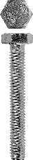 Болт с шестигранной головкой, DIN 933, M12x25 мм, 4 шт, кл. пр. 5.8, оцинкованный, ЗУБР
