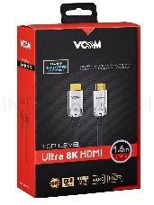 Кабель HDMI 19M/M,ver. 2.1, 8K@60 Hz 1.5m VCOM <CG862-1.5M>  VCOM/TELECOM