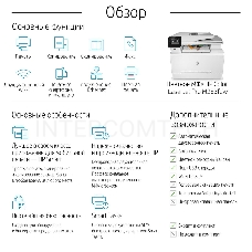 МФУ HP Color LaserJet Pro M283fdw <7KW75A> принтер/сканер/копир/факс, A4, 21/21 стр/мин, ADF, дуплекс, USB, LAN, WiFi