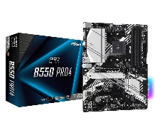 Плата материнская Asrock B550 PRO4 Soc-AM4 AMD B550 4xDDR4 ATX AC`97 8ch(7.1) GbLAN RAID+VGA+HDMI