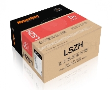 Кабель информационный Hyperline UUTP4-C5E-P24-IN-LSZH-BK-100 кат.5E U/UTP 4X2X24AWG LSZH внутренний 100м черный