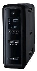 Источник бесперебойного питания CyberPower CP1500EPFCLCD 1500VA/900W USB/RJ11/45 (3+3 EURO)