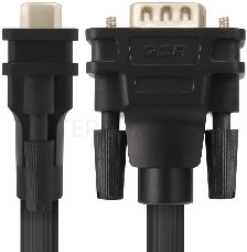 Кабель Greenconnect SVGA 15.0м чёрный, позолоченные контакты, ферритовые кольца, OD8.0mm. 15M / 15M Premium GCR-VM2VM2-15.0m, 28/28 AWG, двойной экран Greenconnect Кабель SVGA 15.0м чёрный, позолоченные контакты, ферритовые кольца, OD8.0mm. 15M / 15M Prem