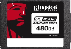 Накопитель SSD 2.5 Kingston 480Gb DC450R Series <SEDC450R/480G> (SATA3, up to 560/510Mbs, 99000 IOPS, 3D TLC, 285TBW, 7mm)