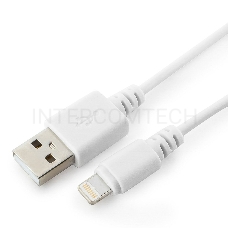 Кабель USB Cablexpert CC-USB-AP2MWP AM/Apple, для iPhone5/6 Lightning, 1м, белый, пакет