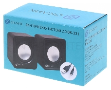 Колонки Oklick OK-331 2.0 черный 6Вт