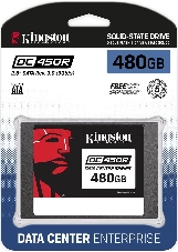 Накопитель SSD 2.5 Kingston 480Gb DC450R Series <SEDC450R/480G> (SATA3, up to 560/510Mbs, 99000 IOPS, 3D TLC, 285TBW, 7mm)