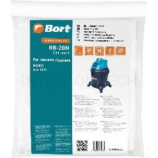 Мешок пылесборный для пылесоса BB-20N (BSS-1220), 93410679, 5 шт., 20л., BORT