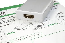 Greenconnect Конвертер-переходник USB 3.0 AM -> HDMI 19F серия Greenline GCR-U32HD2 Greenconnect Конвертер-переходник USB 3.0 AM -> HDMI 19F серия Greenline GCR-U32HD2