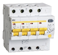 Выключатель автоматический  Iek MAD10-4-040-C-030 АД14 4Р 40А  30мА ИЭК