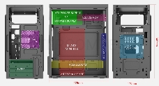 Корпус с блоком питания 450Вт./ Case Forza mATX case, black, w/PSU 450W 12cm, w/2xUSB2.0, w/pwr cord, w/o FAN