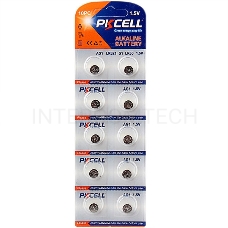 Щелочной/алкалиновый элемент питания PKCELL AG1-10B тип - LR60(AG1) 10 шт в блистере