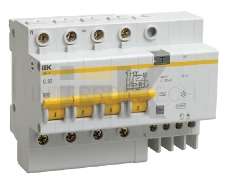 Выключатель автоматический  Iek MAD10-4-040-C-030 АД14 4Р 40А  30мА ИЭК
