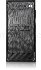 Корпус с блоком питания 450Вт. Сase Forza mATX, 450W, 2xUSB3.0, Black, w/o FAN, 12 cm fan PSU, power cord