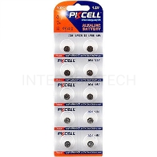 Щелочной/алкалиновый элемент питания PKCELL AG4-10B тип - LR66(AG4) 10 шт в блистере