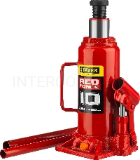 Домкрат STAYER 43160-10_z01  гидравлический бутылочный red force 10т 230-460мм